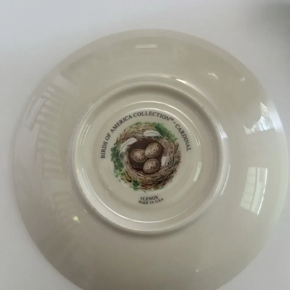 Vintage Lenox Birds of America collection 1993 Cardinal tea cup and saucer